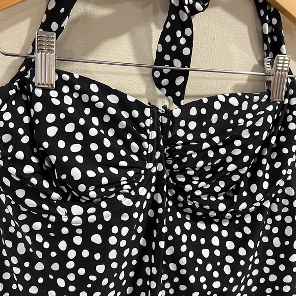 Smart & Sexy Swim Black & White Polka Dot Swim Top - Picture 4 of 8